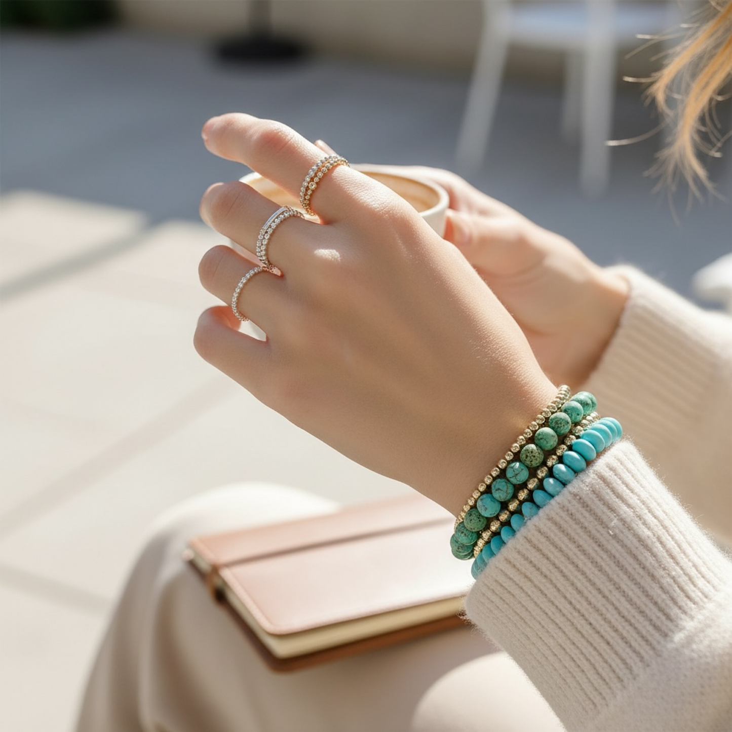 Dainty 14K Gold-Filled Beaded Ring - Savi Jewelry