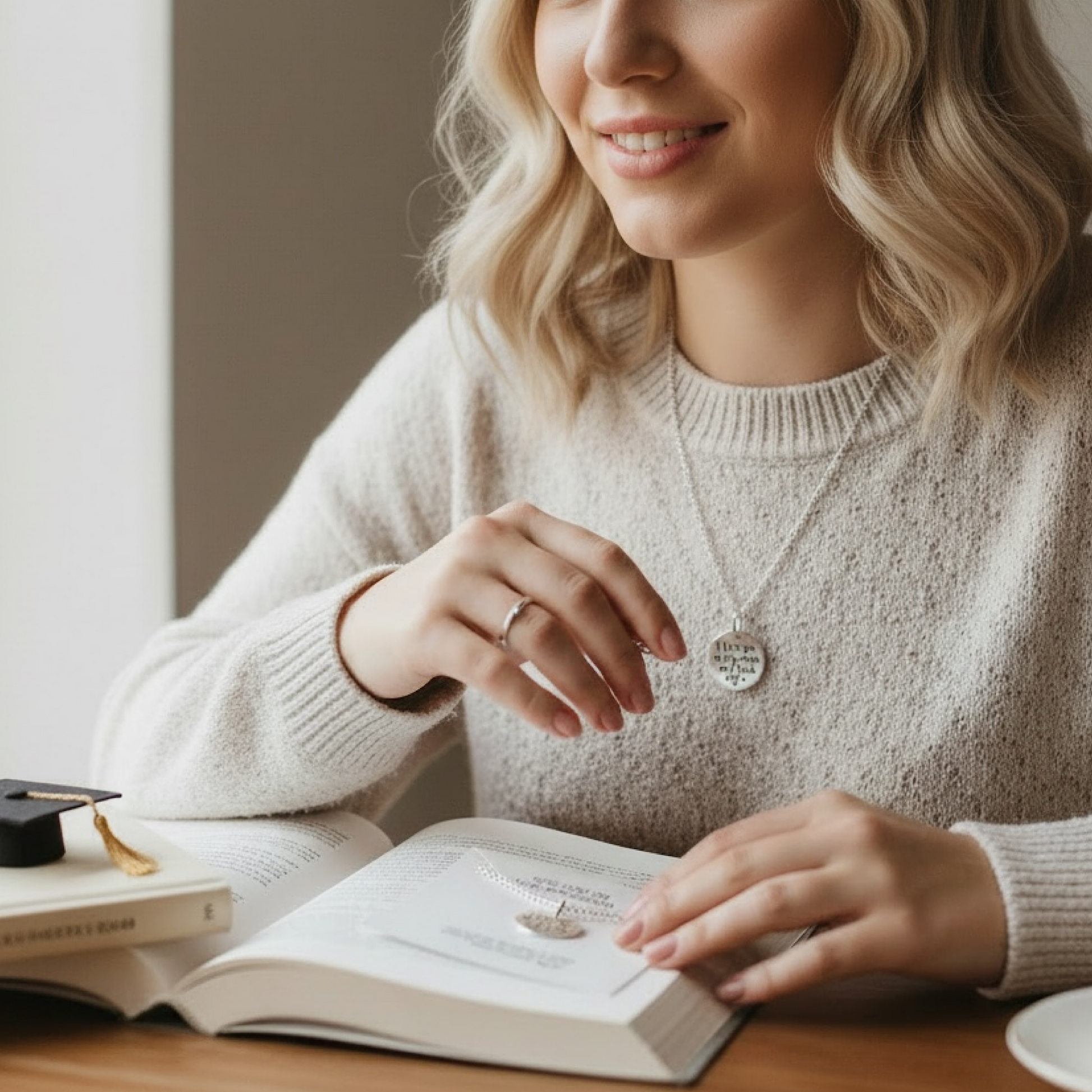 Dainty Sterling Silver Graduation Gift Necklace