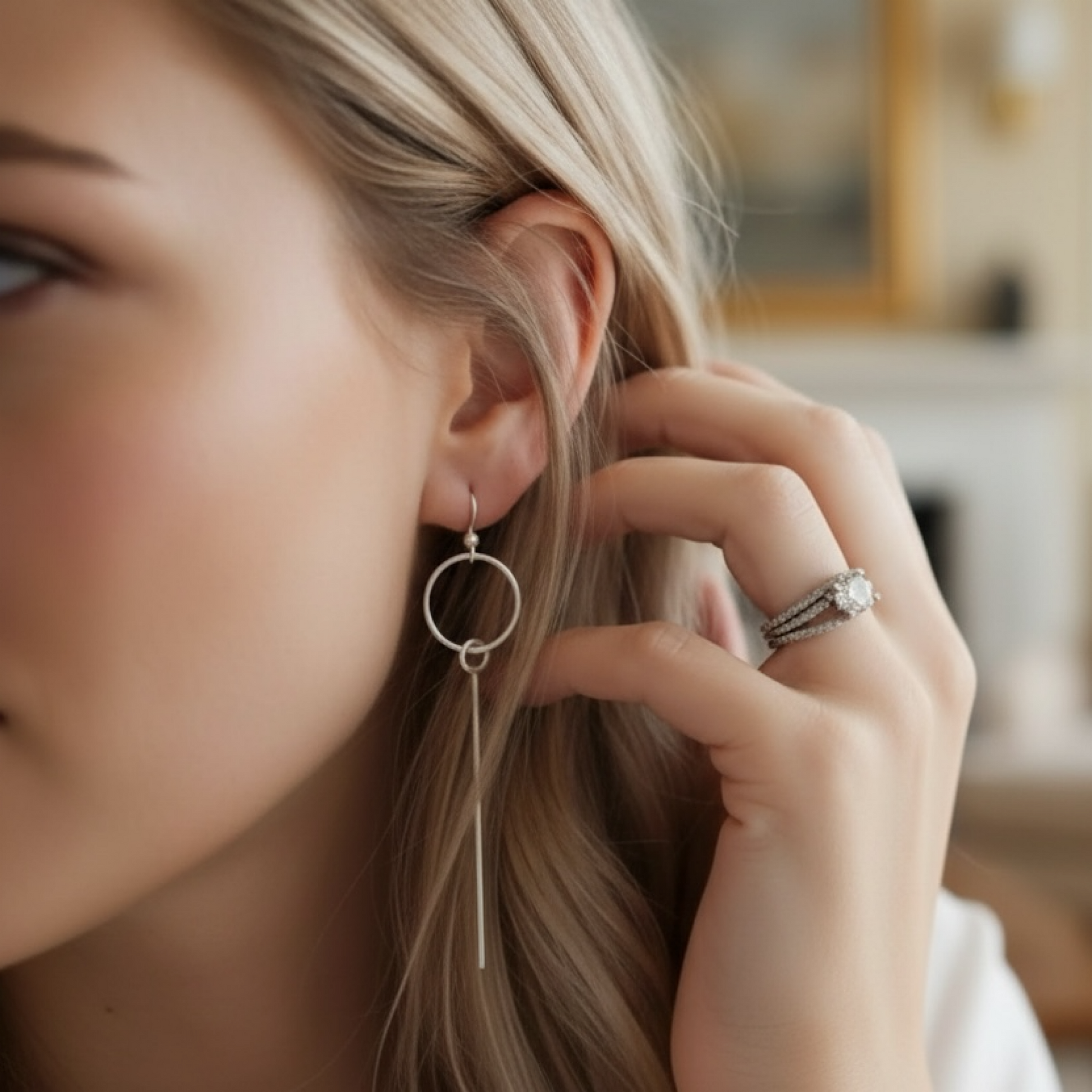 Dainty 925 Sterling Silver Dangle Drop Earrings - Savi Jewelry