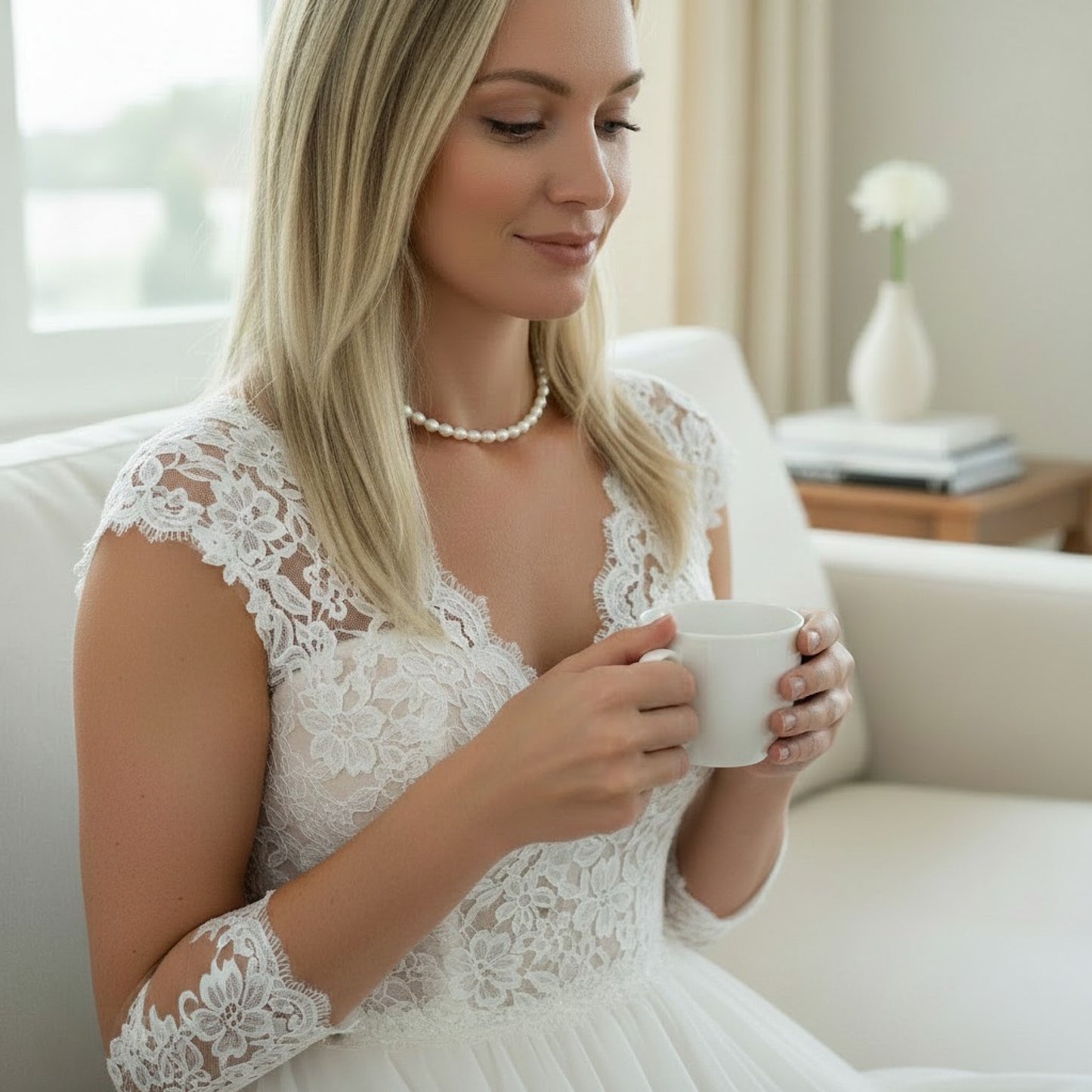 Freshwater Pearl Necklace | 14K Gold Filled & Sterling Silver