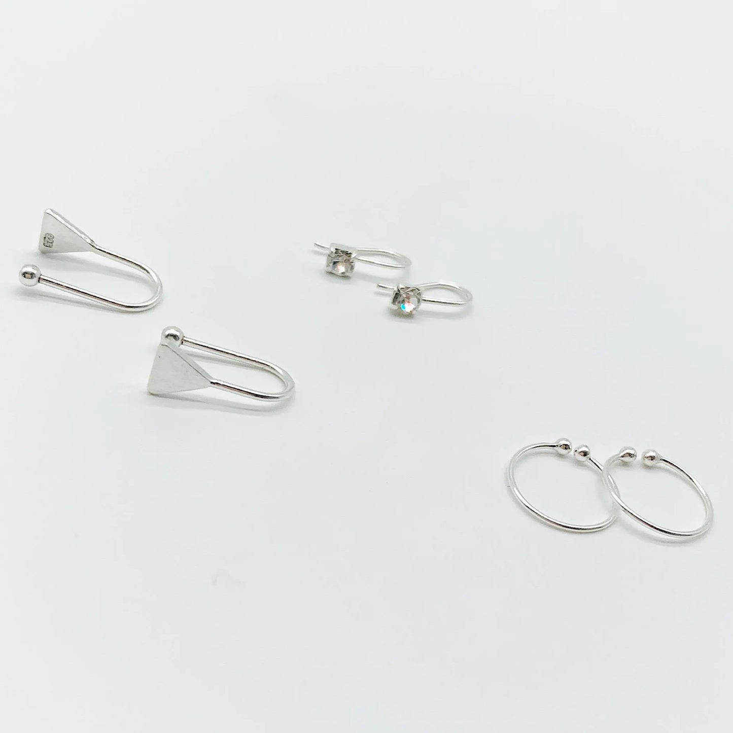 Silver Ear Cuff Earring – Dainty Minimalist Sterling Silver Ear Cuff, Everyday Jewelry for Women