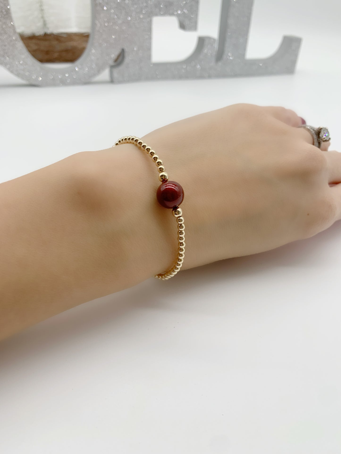 Gold Pearl bracelet