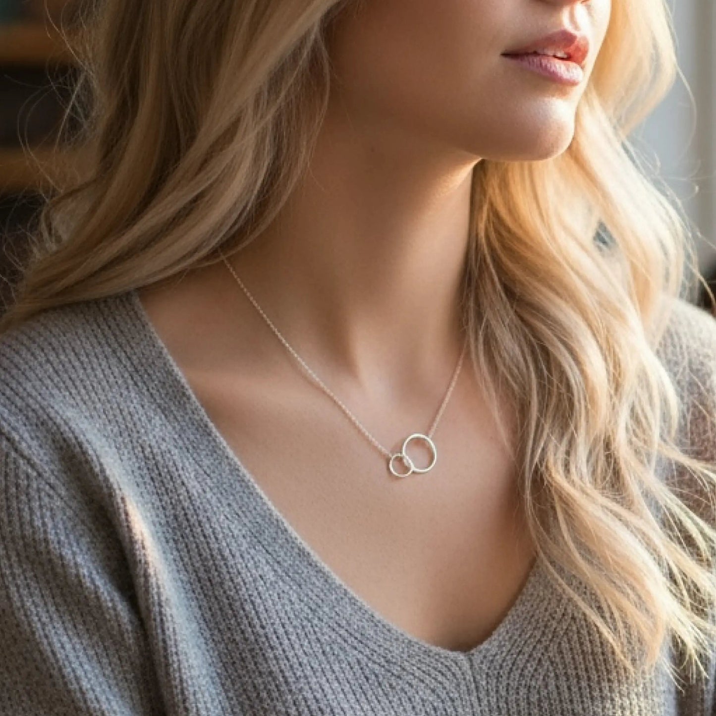 Sterling Silver Choker Necklace – Dainty Minimalist Chain Necklace for Women