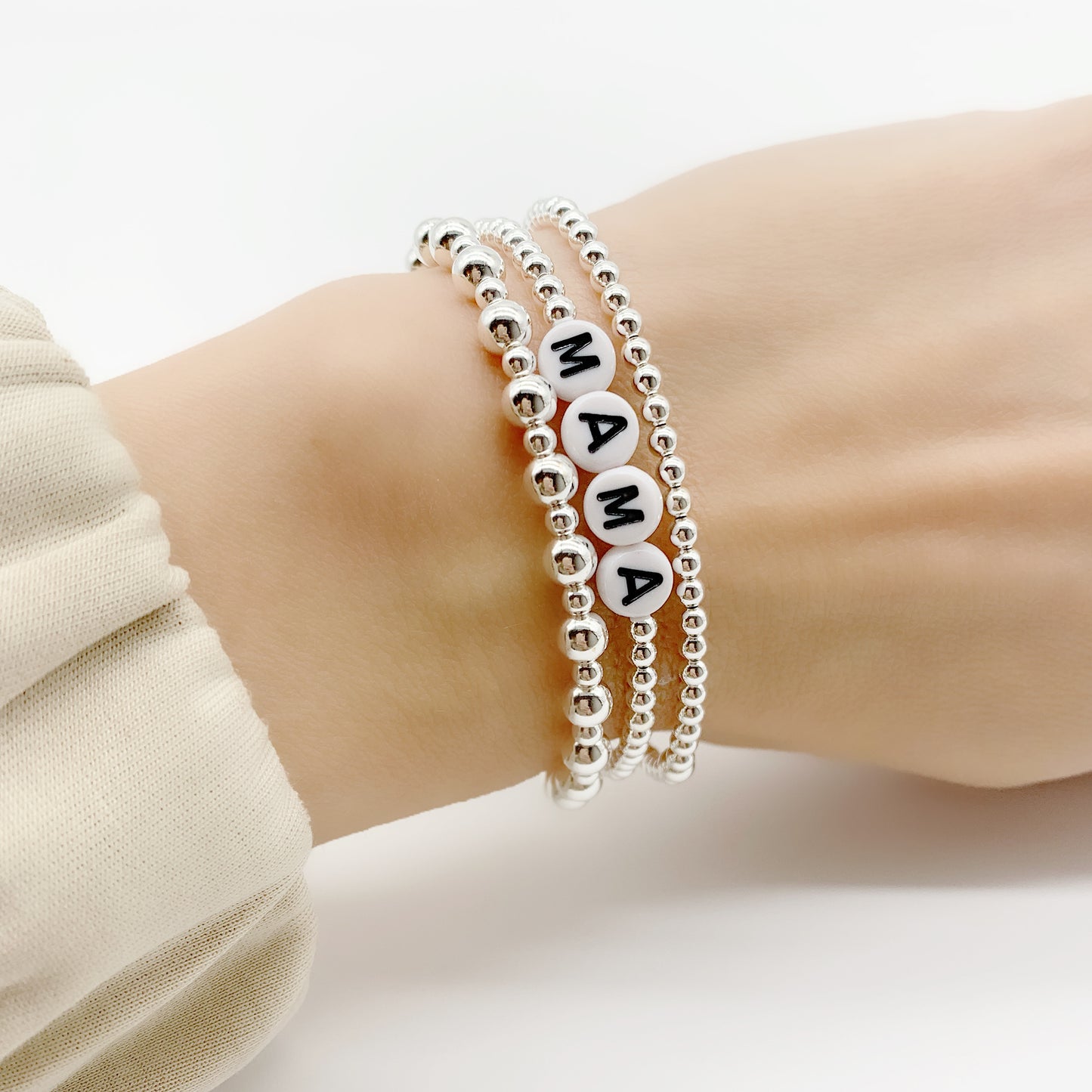 Silver Custom Name Bracelet