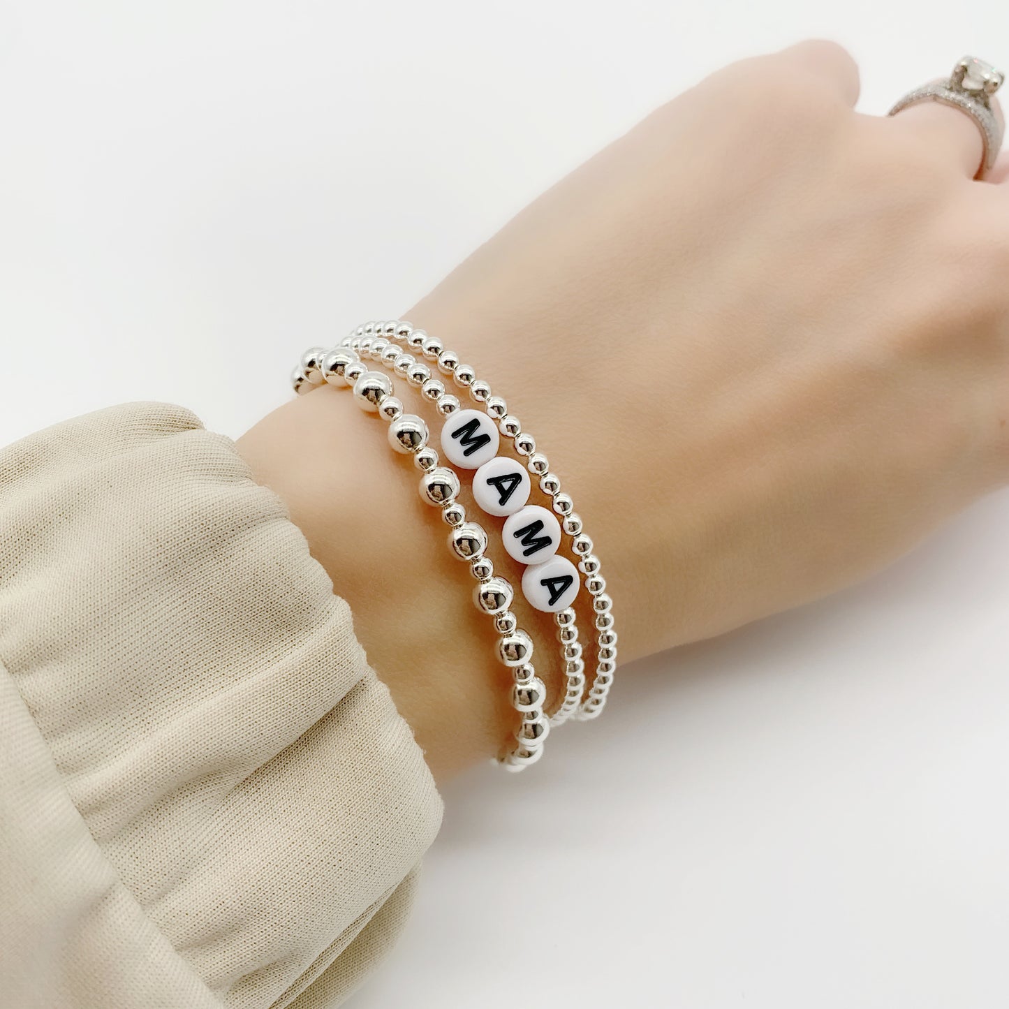 Silver Custom Name Bracelet