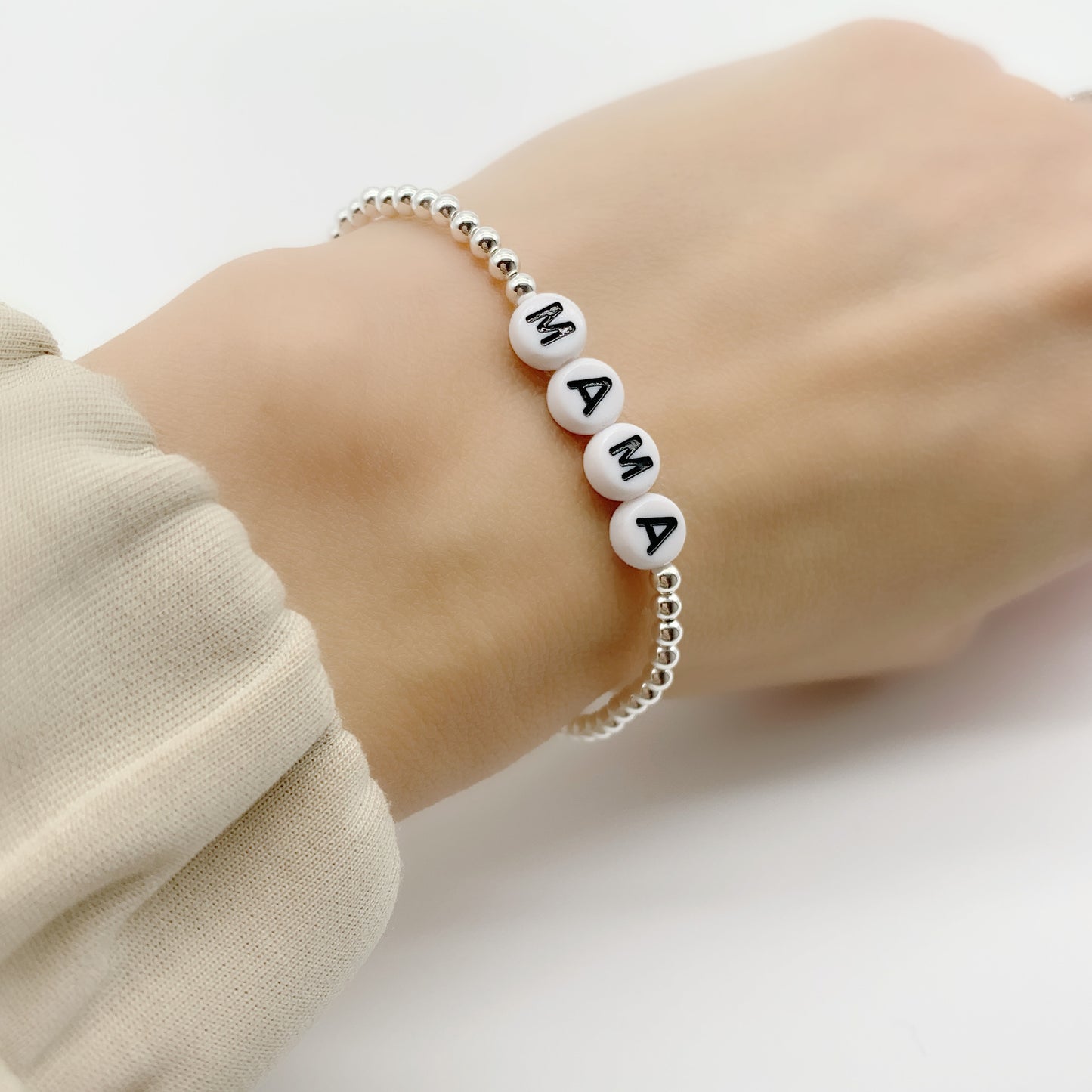 Silver Custom Name Bracelet