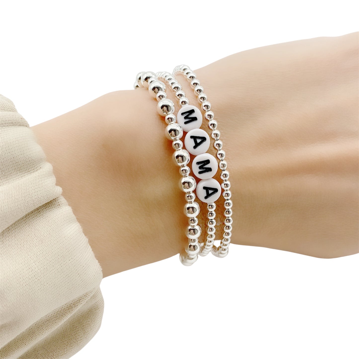 Silver Custom Name Bracelet