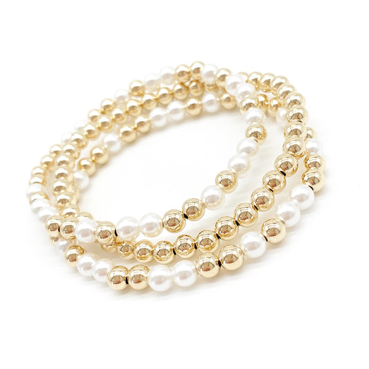 Gold Pearl bracelet