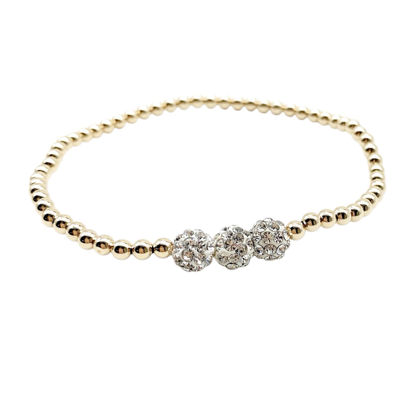 Gold crystal bracelet