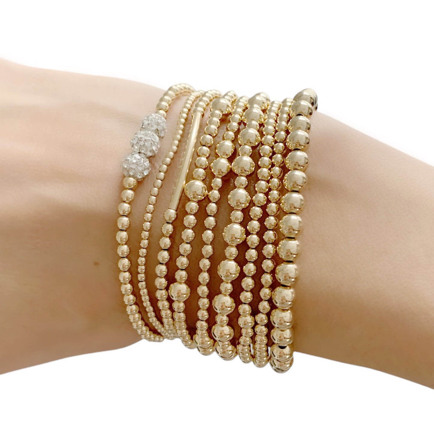 Gold crystal bracelet