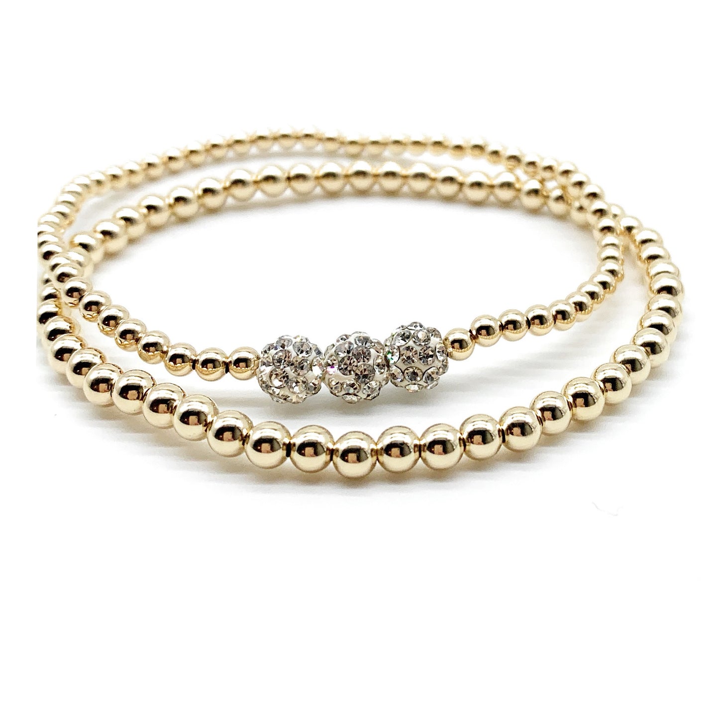 Gold crystal bracelet