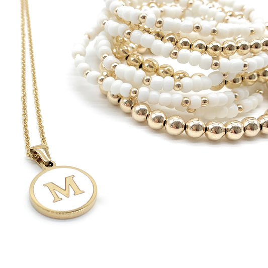 Gold Initial Necklace