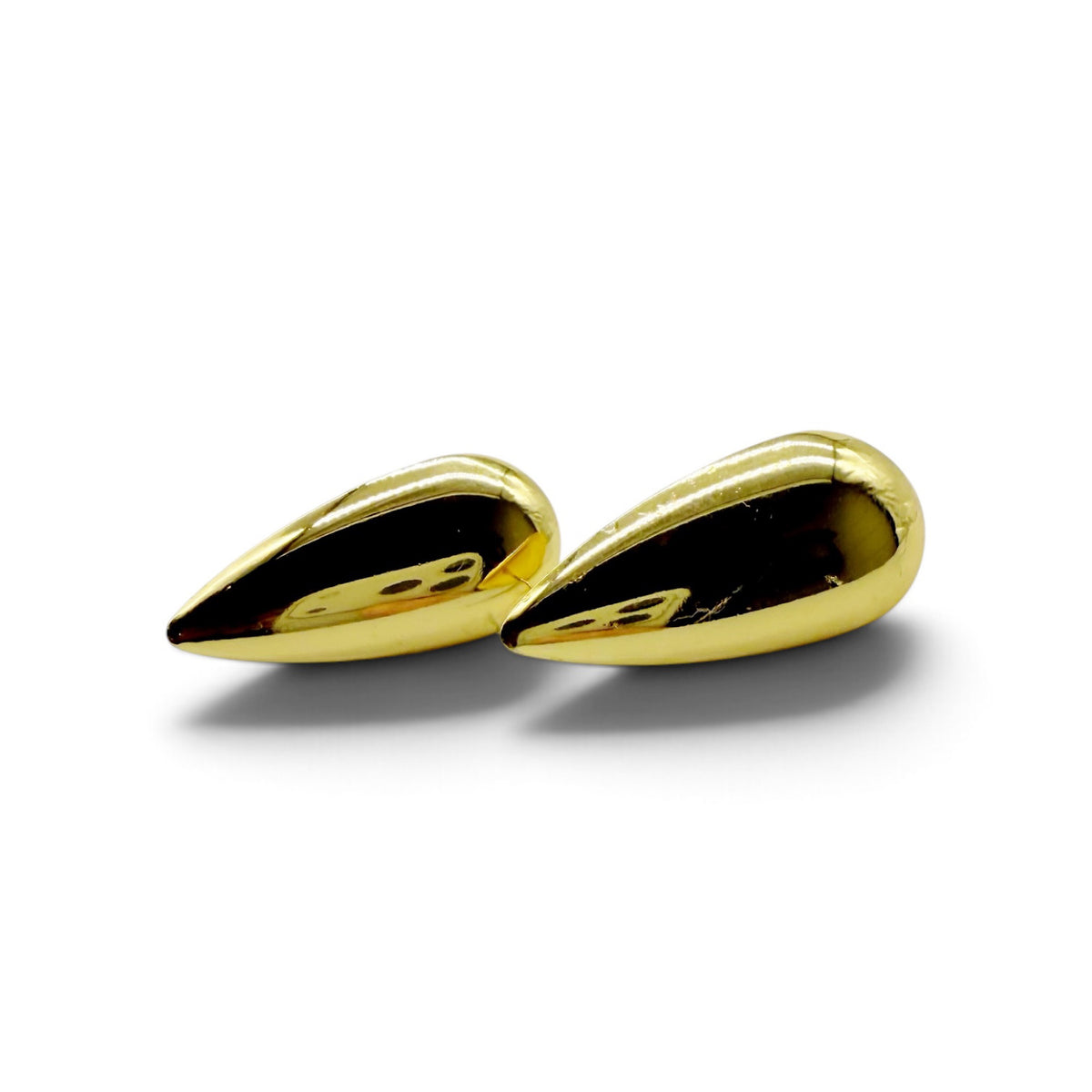Gold-Plated Stainless Steel Teardrop Earrings – Aurelia