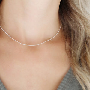 Necklaces for women, Dainty Silver Necklaces for women, Simple delicate layering