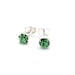 Silver Birthstone stud earrings for women