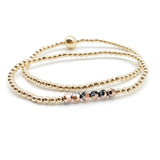 Dainty Gold Stacking Stretch bracelets for Women