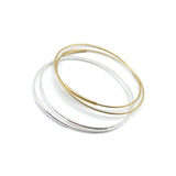 Gold Hoop earrings  • Light weight silver hoop