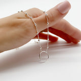 Dainty Circle choker necklace• Minimalist necklace • delicate choker necklace