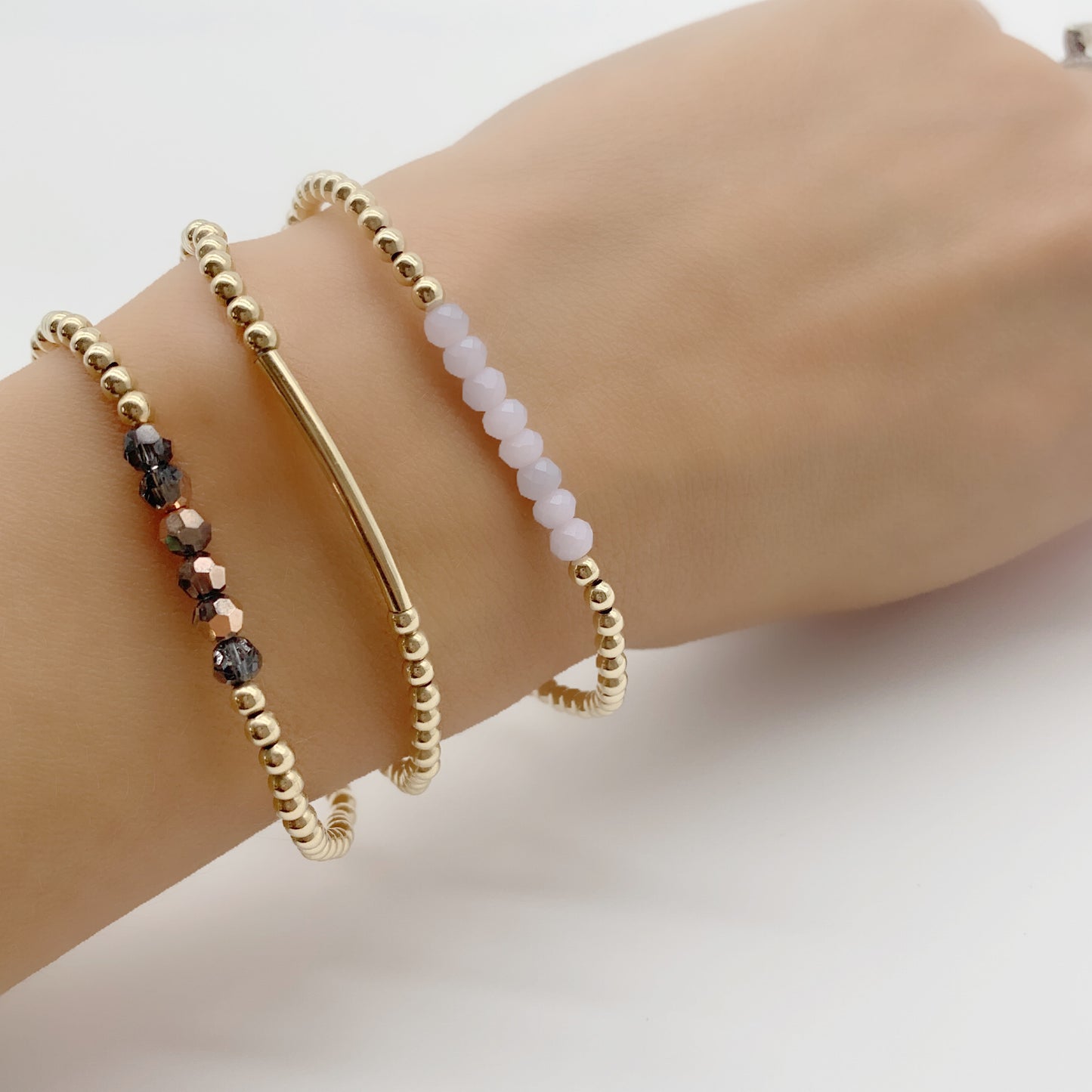 Dainty Bead Stacking bracelet