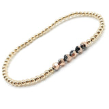 Dainty Gold Stacking Stretch bracelets for Women