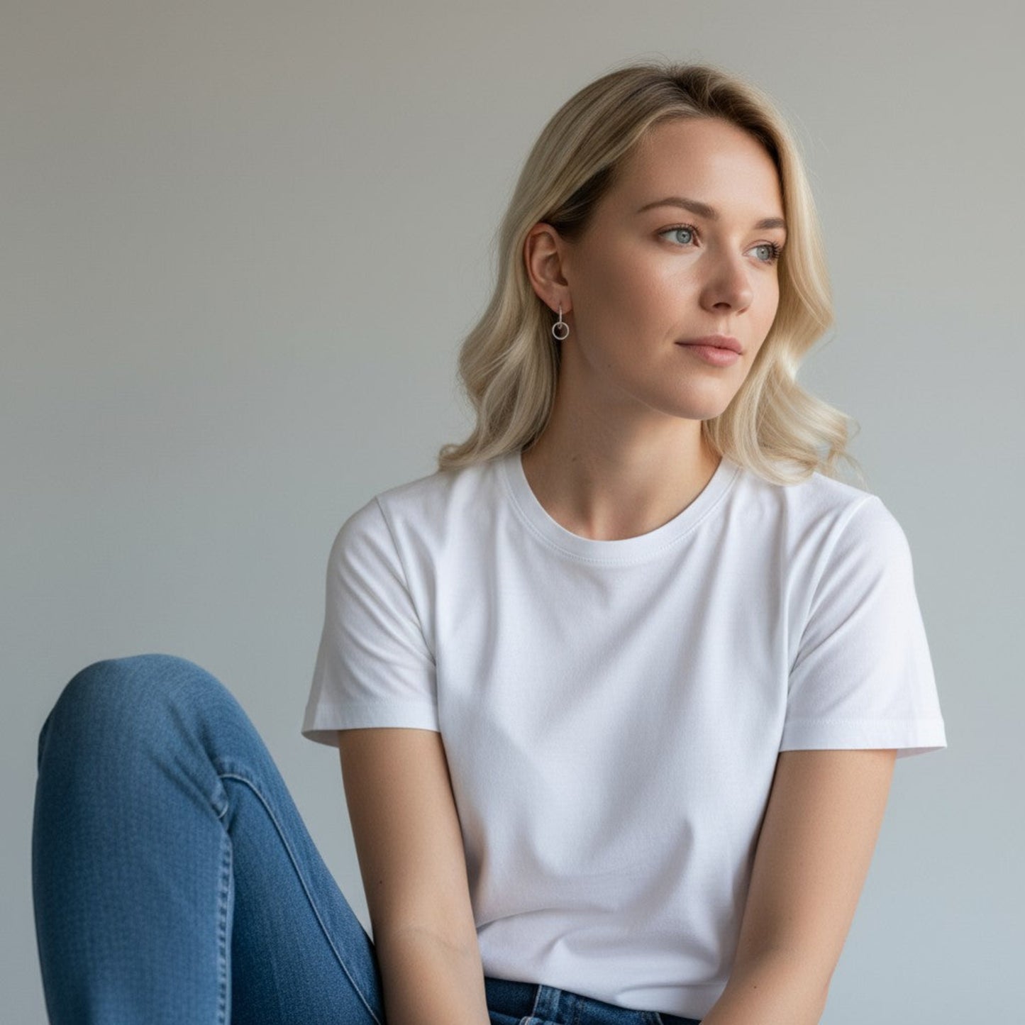Silver Hoop Earrings