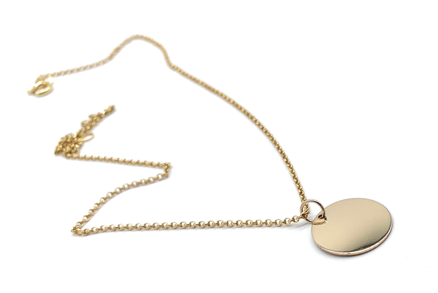 Gold initial necklace