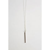 Skinny vertical bar necklace - Savi Jewelry
