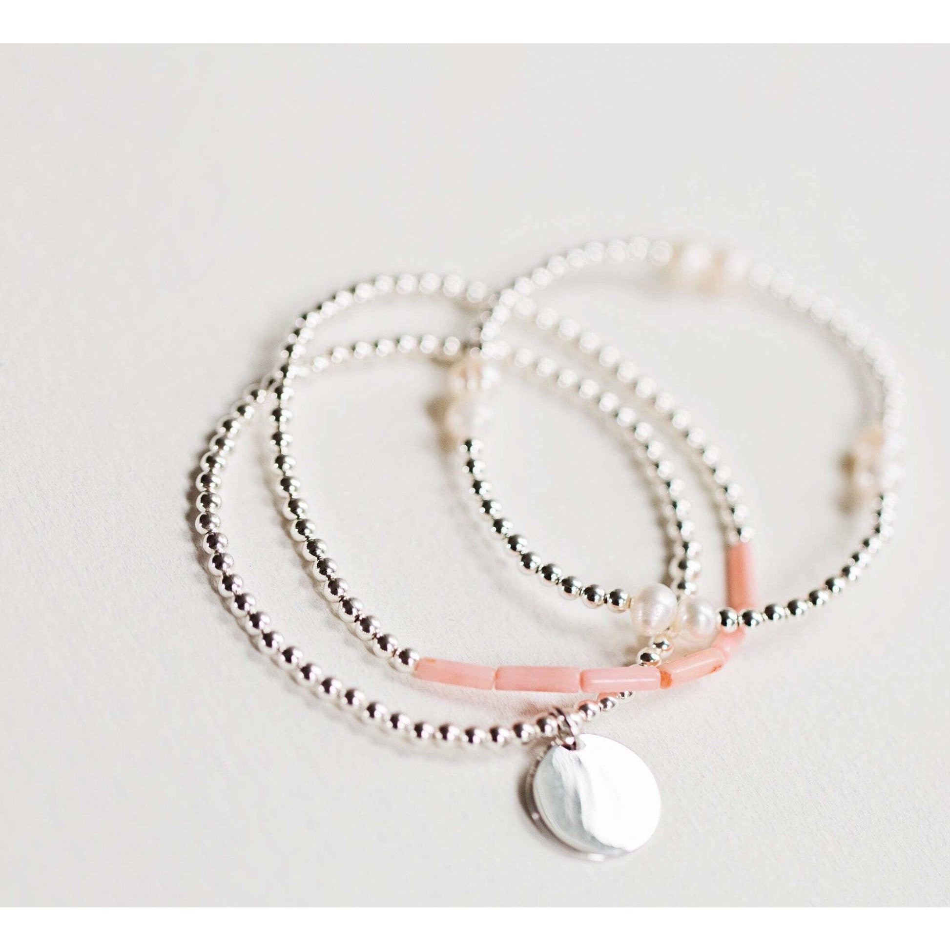 Silver initial bracelet - Savi Jewelry