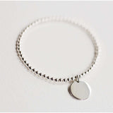 Silver initial bracelet - Savi Jewelry