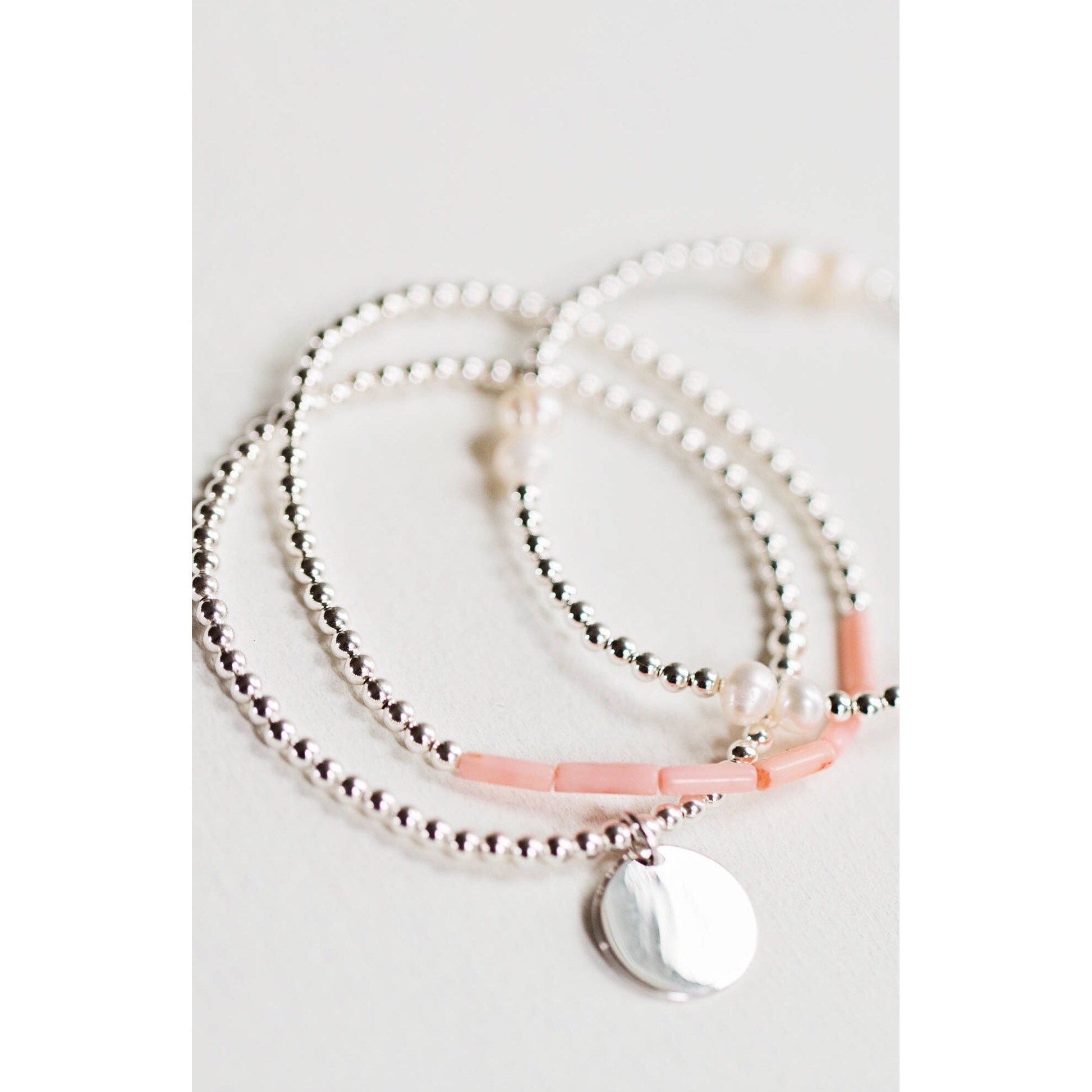 Silver initial bracelet - Savi Jewelry