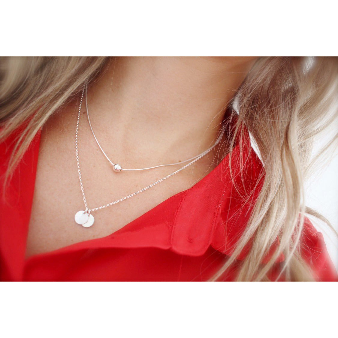 Silver initial necklace - Savi Jewelry