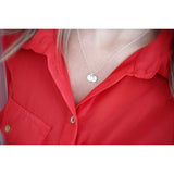 Silver initial necklace - Savi Jewelry