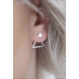 Geometric stud earrings - Savi Jewelry