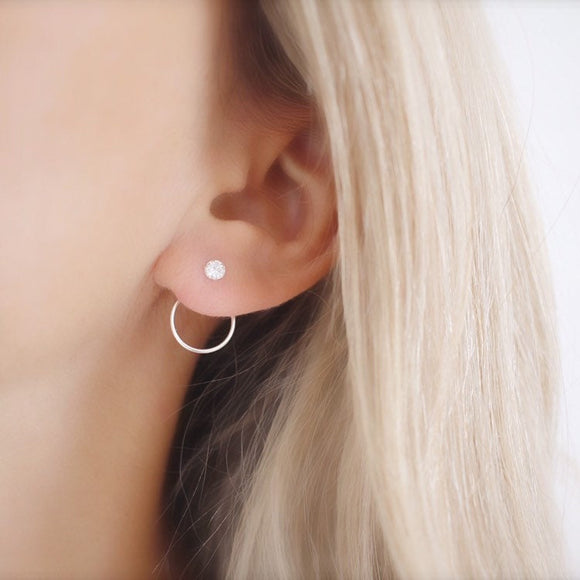Crystal ear jacket - Savi Jewelry
