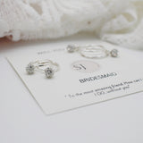Bridesmaids hoop earrings - Savi Jewelry
