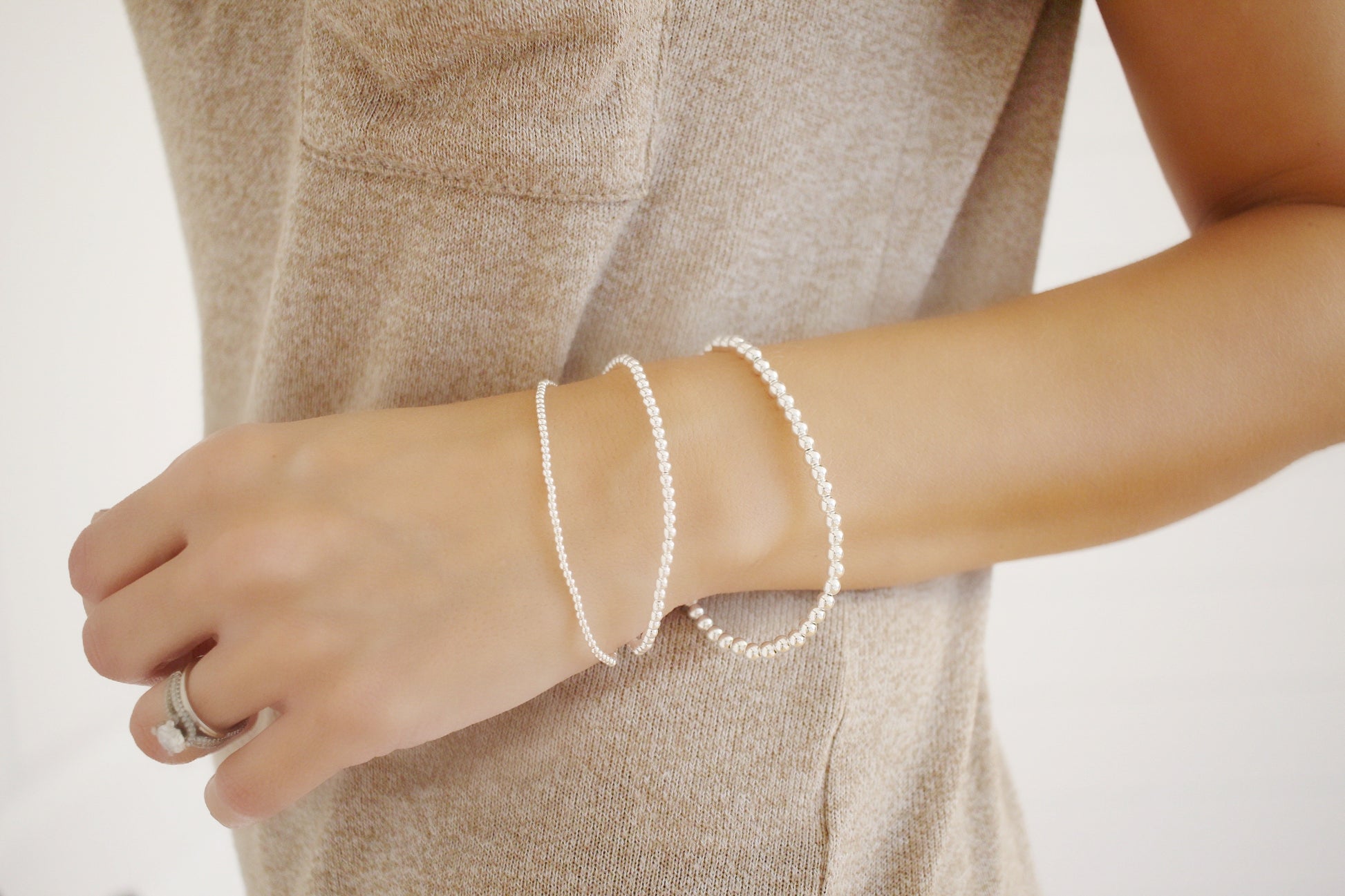 Silver stacked set of 3 - Savi Jewelry