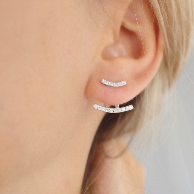 Crystal ear jacket