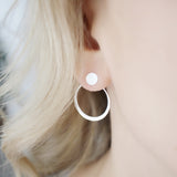 Circle ear jacket - Savi Jewelry