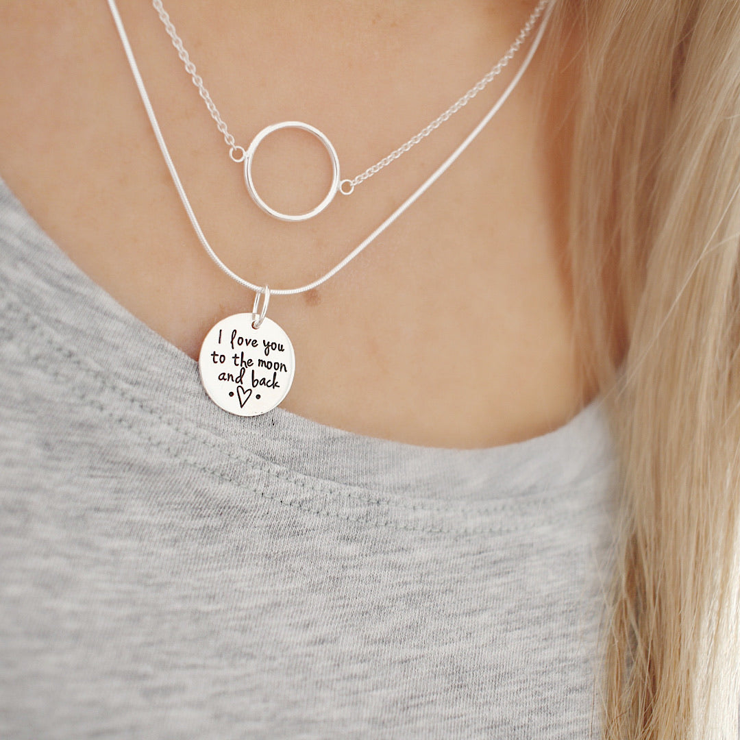 I love you to the 🌙 and back necklace - Savi Jewelry