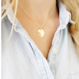 Gold initial necklace - Savi Jewelry