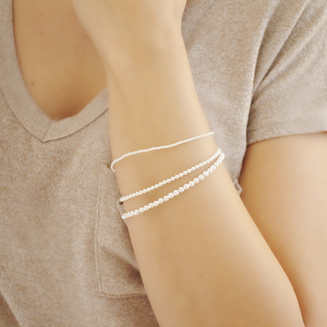 Silver stacked set of 3 - Savi Jewelry