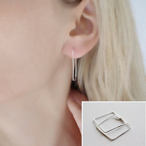 Square hoops - Savi Jewelry