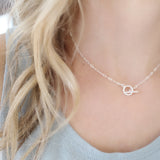 Silver Toggle Necklace - Savi Jewelry