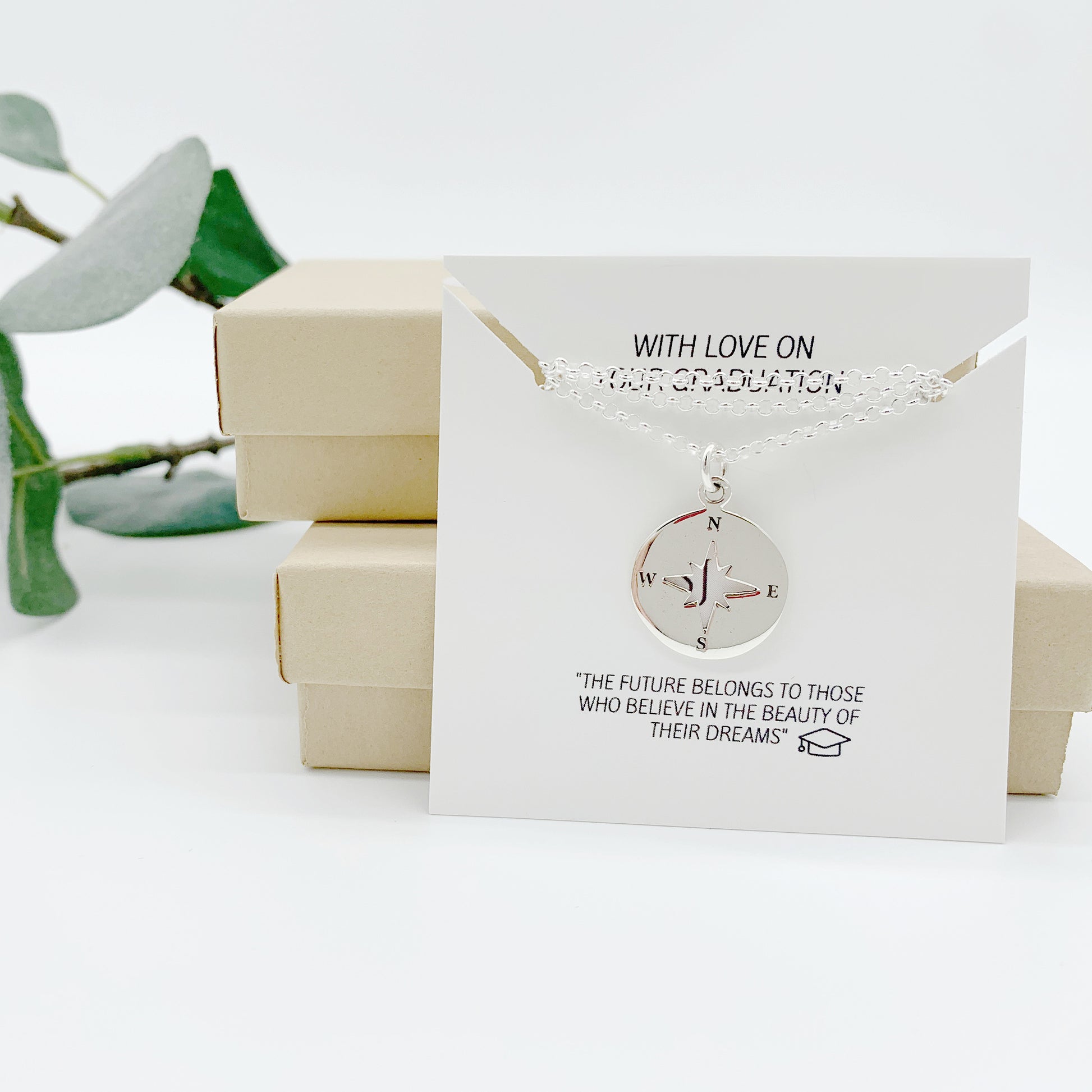 Sterling silver Graduation necklace - Savi Jewelry