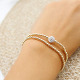 Gold crystal bracelet - Savi Jewelry