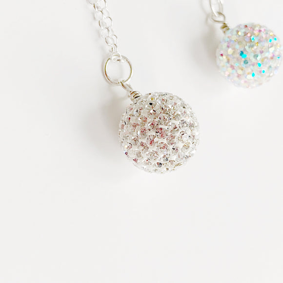 Crystal ball necklace - Savi Jewelry