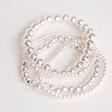 Large silver ball bracelet - Savi Jewelry