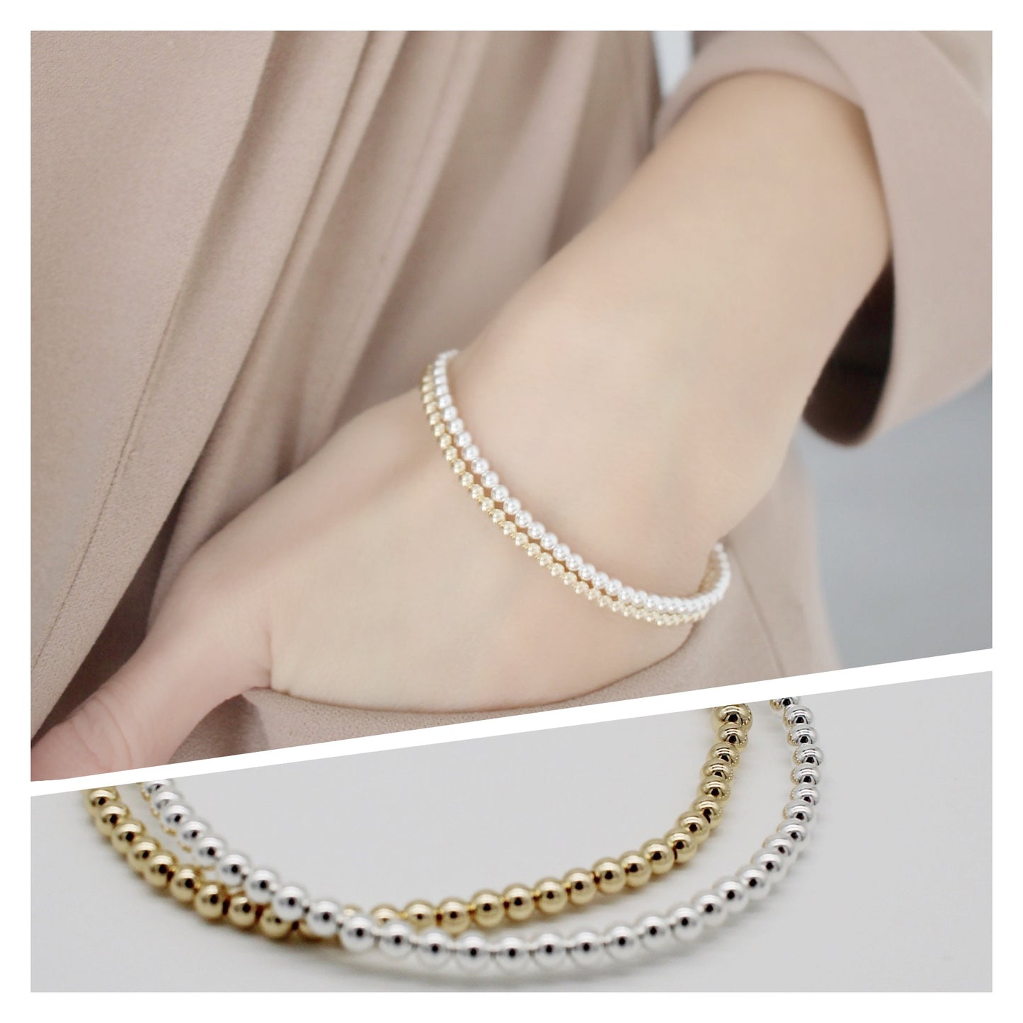 Gold/Silver Bracelet Set - Savi Jewelry