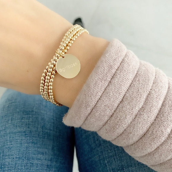 14k Gold filled Charm bracelet - Savi Jewelry