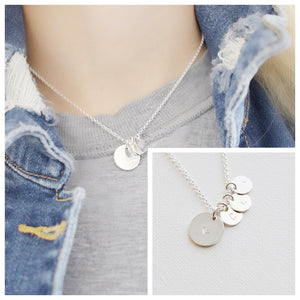 Dainty Letter Necklace - Savi Jewelry